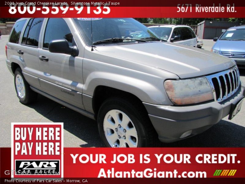 Silverstone Metallic / Taupe 2001 Jeep Grand Cherokee Laredo