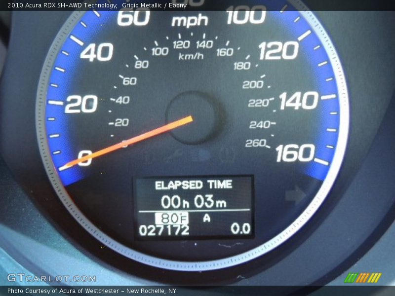 Grigio Metallic / Ebony 2010 Acura RDX SH-AWD Technology