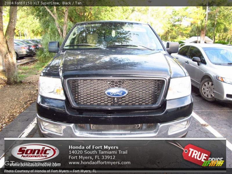 Black / Tan 2004 Ford F150 XLT SuperCrew