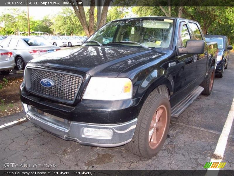 Black / Tan 2004 Ford F150 XLT SuperCrew