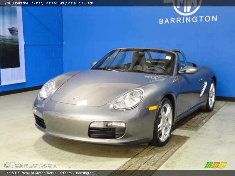 Meteor Grey Metallic / Black 2008 Porsche Boxster