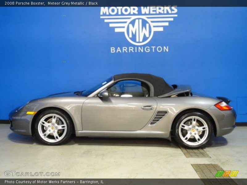 Meteor Grey Metallic / Black 2008 Porsche Boxster