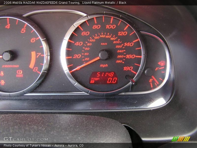 Liquid Platinum Metallic / Black 2006 Mazda MAZDA6 MAZDASPEED6 Grand Touring