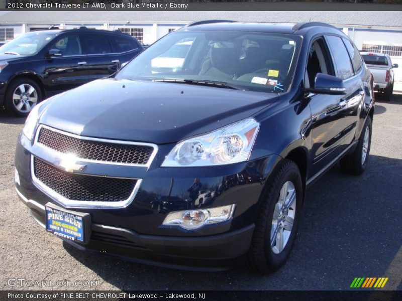 Dark Blue Metallic / Ebony 2012 Chevrolet Traverse LT AWD
