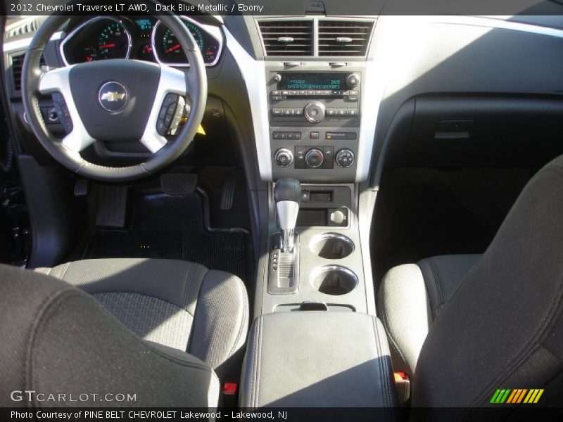 Dark Blue Metallic / Ebony 2012 Chevrolet Traverse LT AWD
