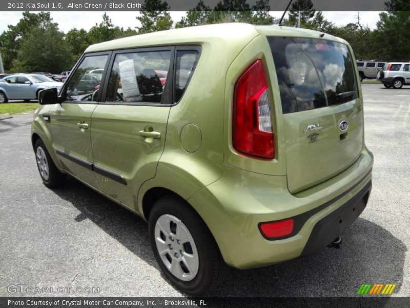 Alien Green / Black Cloth 2012 Kia Soul 1.6