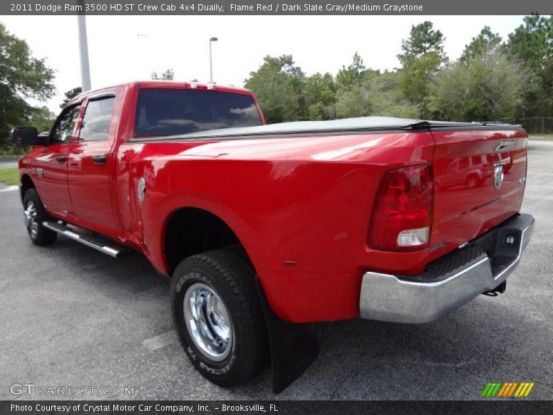 Flame Red / Dark Slate Gray/Medium Graystone 2011 Dodge Ram 3500 HD ST Crew Cab 4x4 Dually