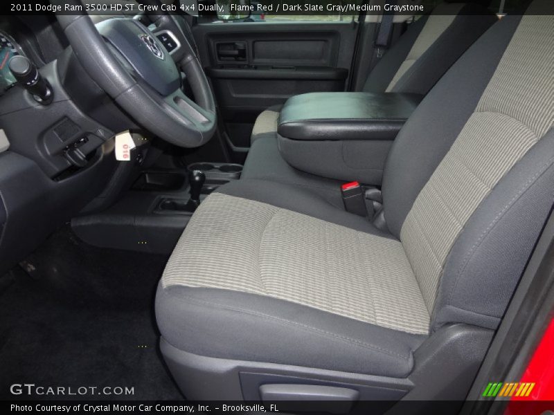Flame Red / Dark Slate Gray/Medium Graystone 2011 Dodge Ram 3500 HD ST Crew Cab 4x4 Dually