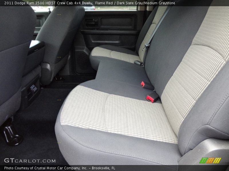 Flame Red / Dark Slate Gray/Medium Graystone 2011 Dodge Ram 3500 HD ST Crew Cab 4x4 Dually