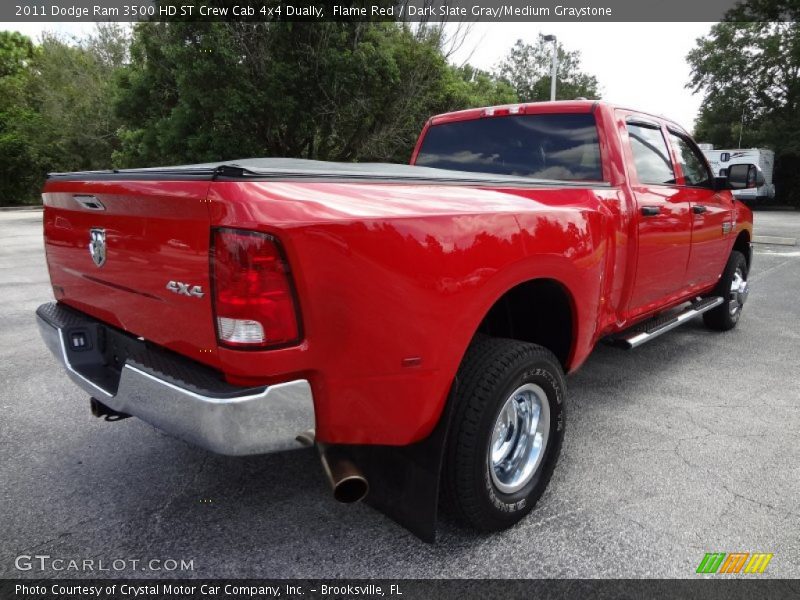 Flame Red / Dark Slate Gray/Medium Graystone 2011 Dodge Ram 3500 HD ST Crew Cab 4x4 Dually