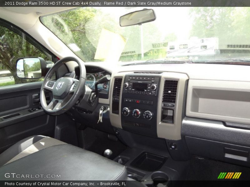 Flame Red / Dark Slate Gray/Medium Graystone 2011 Dodge Ram 3500 HD ST Crew Cab 4x4 Dually