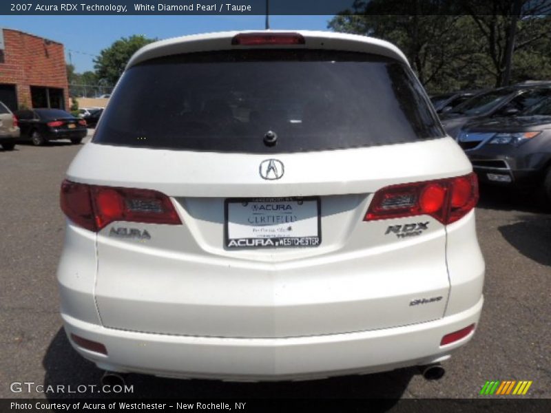 White Diamond Pearl / Taupe 2007 Acura RDX Technology
