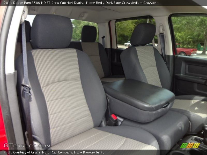 Flame Red / Dark Slate Gray/Medium Graystone 2011 Dodge Ram 3500 HD ST Crew Cab 4x4 Dually