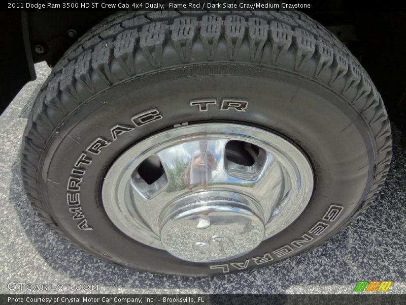 Flame Red / Dark Slate Gray/Medium Graystone 2011 Dodge Ram 3500 HD ST Crew Cab 4x4 Dually
