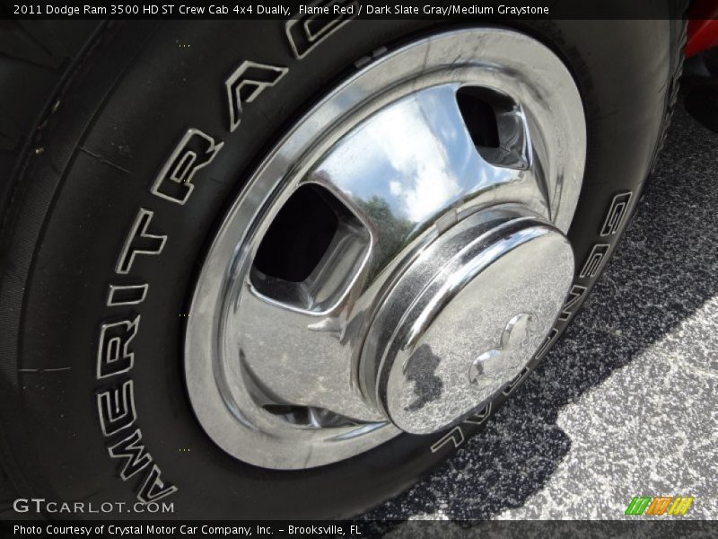 Flame Red / Dark Slate Gray/Medium Graystone 2011 Dodge Ram 3500 HD ST Crew Cab 4x4 Dually