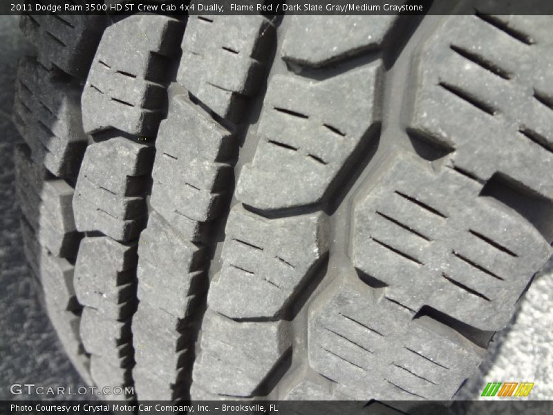 Flame Red / Dark Slate Gray/Medium Graystone 2011 Dodge Ram 3500 HD ST Crew Cab 4x4 Dually