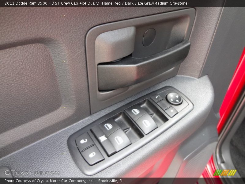 Flame Red / Dark Slate Gray/Medium Graystone 2011 Dodge Ram 3500 HD ST Crew Cab 4x4 Dually