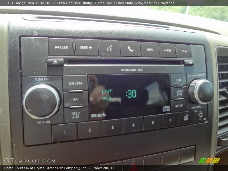 Flame Red / Dark Slate Gray/Medium Graystone 2011 Dodge Ram 3500 HD ST Crew Cab 4x4 Dually