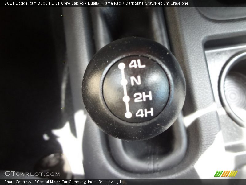 Flame Red / Dark Slate Gray/Medium Graystone 2011 Dodge Ram 3500 HD ST Crew Cab 4x4 Dually