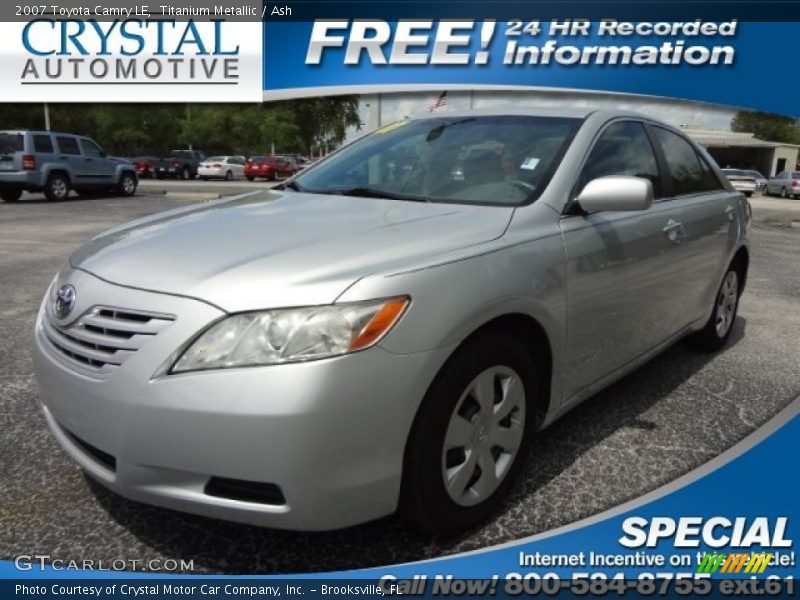 Titanium Metallic / Ash 2007 Toyota Camry LE
