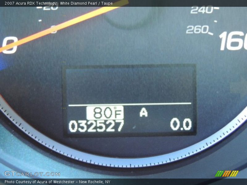 White Diamond Pearl / Taupe 2007 Acura RDX Technology