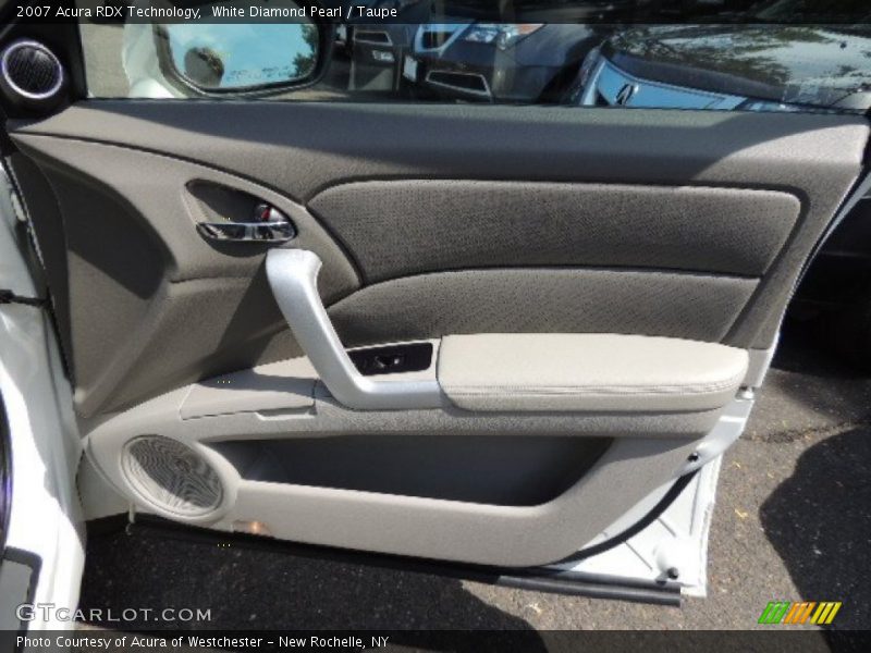 White Diamond Pearl / Taupe 2007 Acura RDX Technology