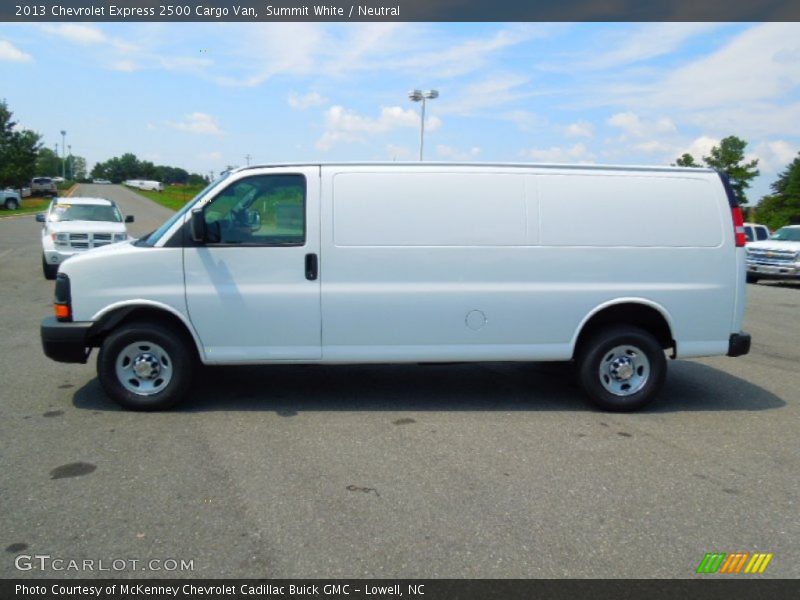 Summit White / Neutral 2013 Chevrolet Express 2500 Cargo Van