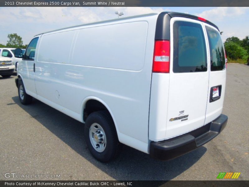 Summit White / Neutral 2013 Chevrolet Express 2500 Cargo Van