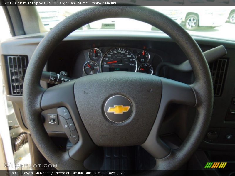 Summit White / Neutral 2013 Chevrolet Express 2500 Cargo Van