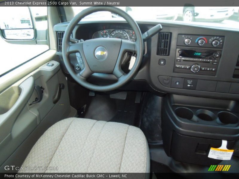 Summit White / Neutral 2013 Chevrolet Express 2500 Cargo Van