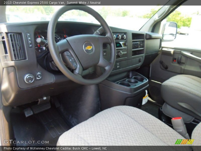 Summit White / Neutral 2013 Chevrolet Express 2500 Cargo Van