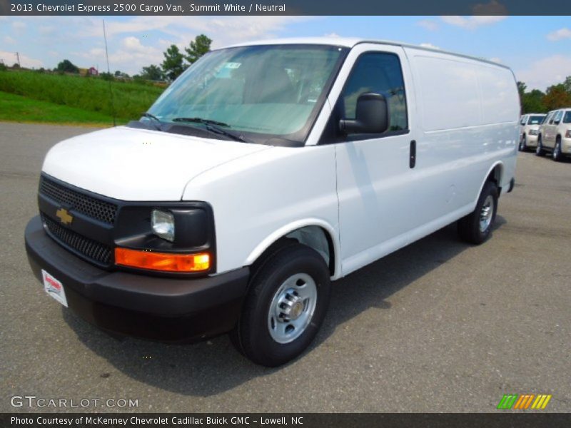 Summit White / Neutral 2013 Chevrolet Express 2500 Cargo Van