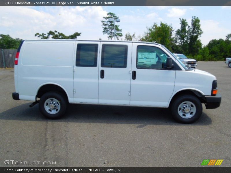 Summit White / Neutral 2013 Chevrolet Express 2500 Cargo Van