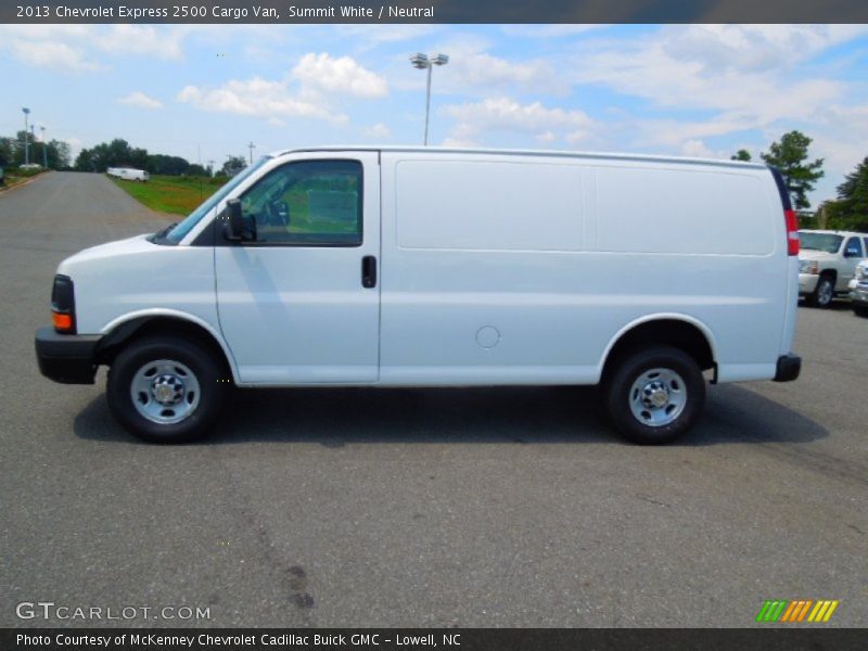 Summit White / Neutral 2013 Chevrolet Express 2500 Cargo Van