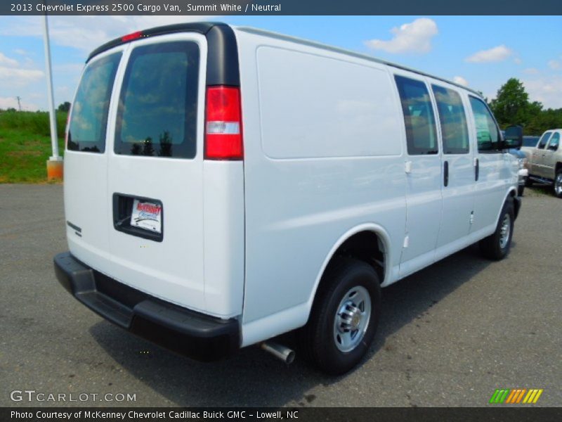 Summit White / Neutral 2013 Chevrolet Express 2500 Cargo Van