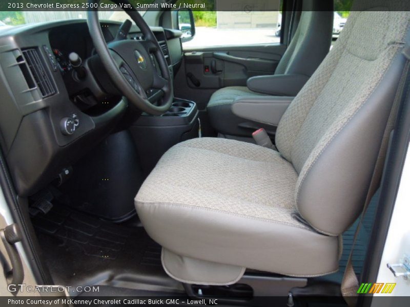 Summit White / Neutral 2013 Chevrolet Express 2500 Cargo Van