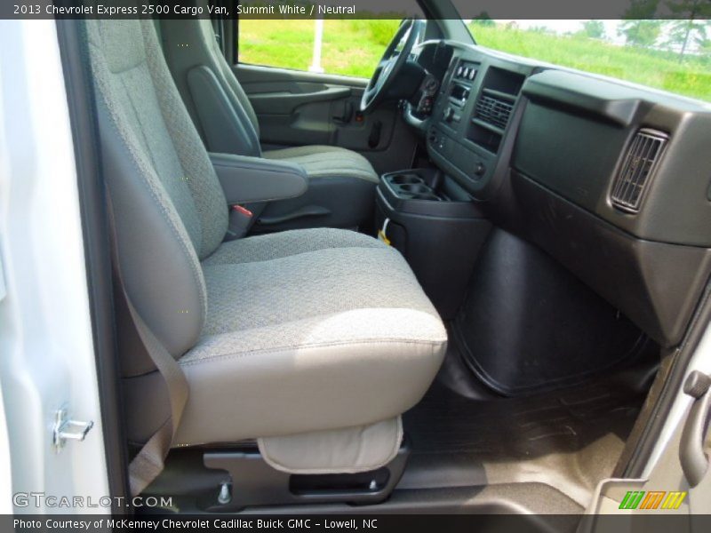 Summit White / Neutral 2013 Chevrolet Express 2500 Cargo Van