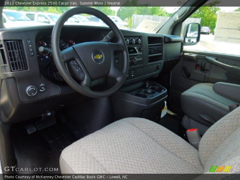 Summit White / Neutral 2013 Chevrolet Express 2500 Cargo Van
