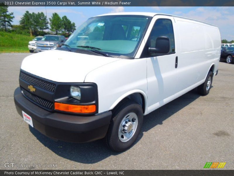 Summit White / Medium Pewter 2013 Chevrolet Express 3500 Cargo Van