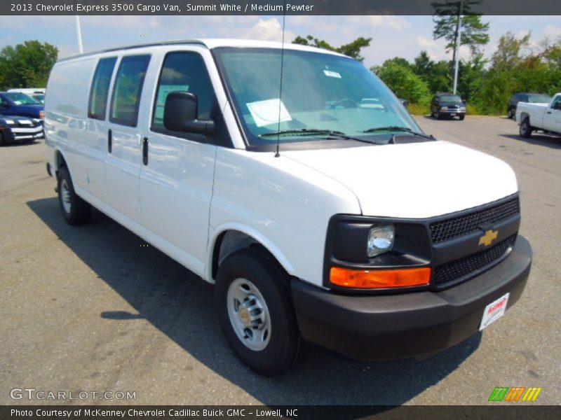 Summit White / Medium Pewter 2013 Chevrolet Express 3500 Cargo Van