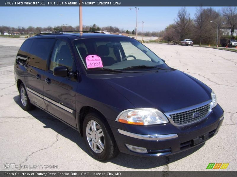 True Blue Metallic / Medium Graphite Grey 2002 Ford Windstar SE