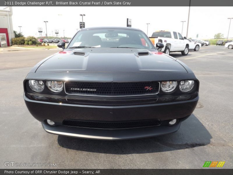 Brilliant Black Crystal Pearl / Dark Slate Gray 2011 Dodge Challenger R/T