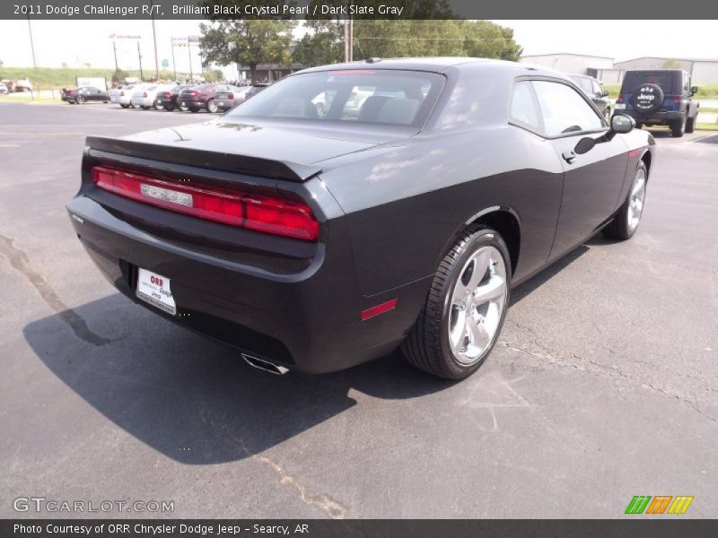 Brilliant Black Crystal Pearl / Dark Slate Gray 2011 Dodge Challenger R/T