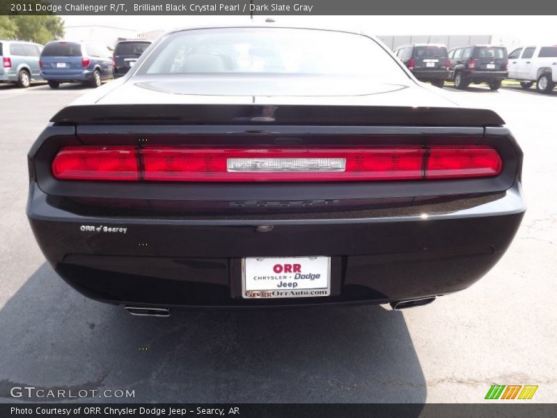 Brilliant Black Crystal Pearl / Dark Slate Gray 2011 Dodge Challenger R/T