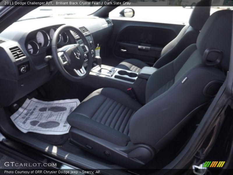 Brilliant Black Crystal Pearl / Dark Slate Gray 2011 Dodge Challenger R/T