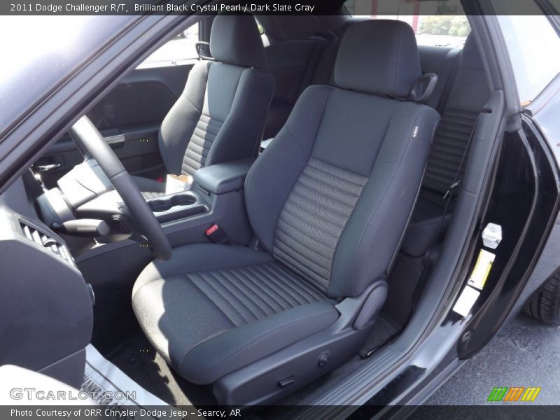 Brilliant Black Crystal Pearl / Dark Slate Gray 2011 Dodge Challenger R/T