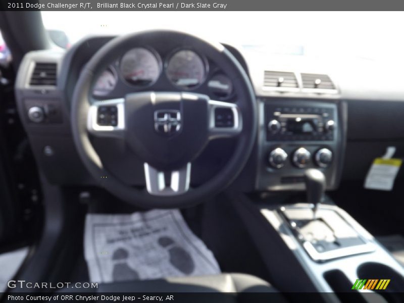 Brilliant Black Crystal Pearl / Dark Slate Gray 2011 Dodge Challenger R/T