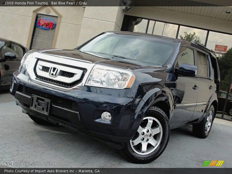 Bali Blue Pearl / Gray 2009 Honda Pilot Touring