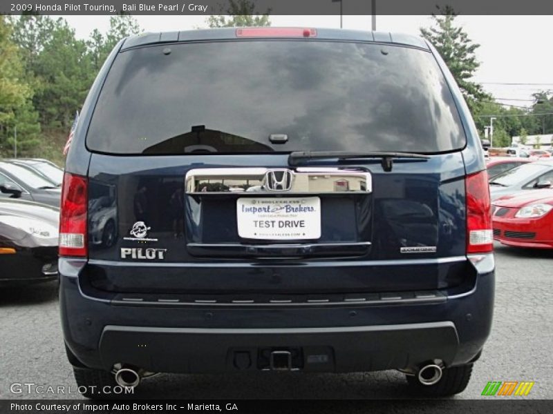 Bali Blue Pearl / Gray 2009 Honda Pilot Touring