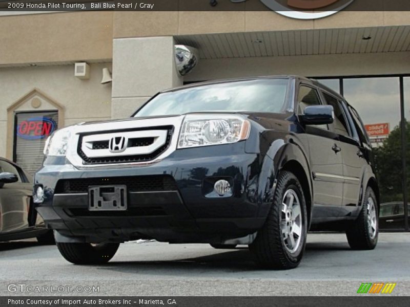 Bali Blue Pearl / Gray 2009 Honda Pilot Touring